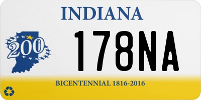 IN license plate 178NA