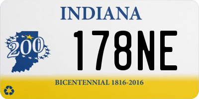 IN license plate 178NE