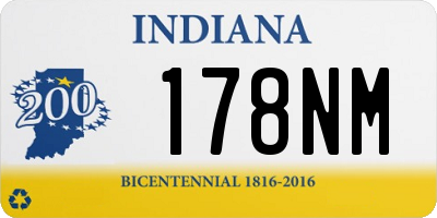 IN license plate 178NM