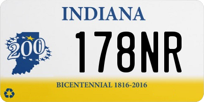 IN license plate 178NR