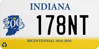 IN license plate 178NT