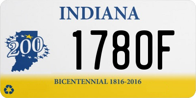 IN license plate 178OF