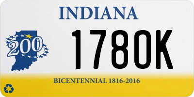 IN license plate 178OK