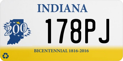 IN license plate 178PJ