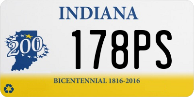 IN license plate 178PS