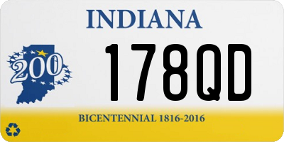 IN license plate 178QD