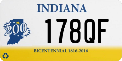 IN license plate 178QF