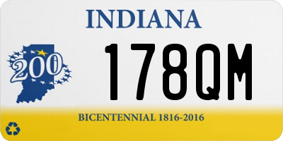 IN license plate 178QM