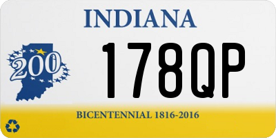 IN license plate 178QP