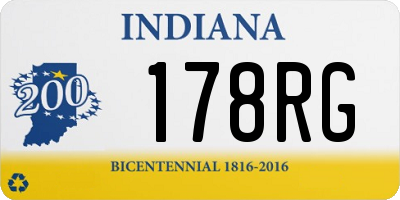 IN license plate 178RG