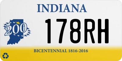 IN license plate 178RH