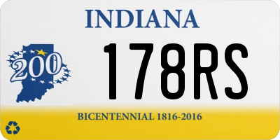 IN license plate 178RS