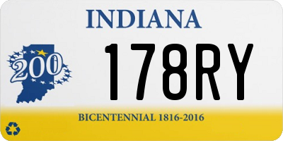 IN license plate 178RY
