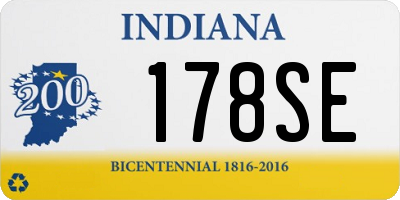 IN license plate 178SE