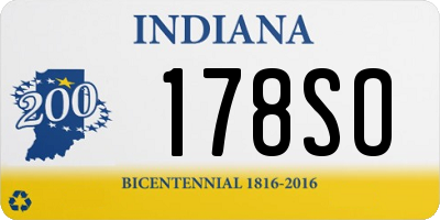 IN license plate 178SO