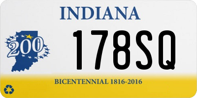 IN license plate 178SQ