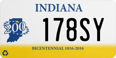 IN license plate 178SY