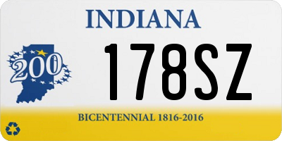IN license plate 178SZ
