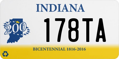 IN license plate 178TA