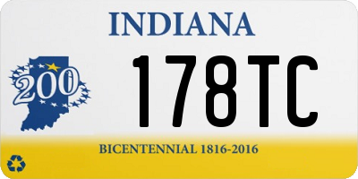 IN license plate 178TC