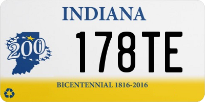 IN license plate 178TE