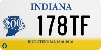 IN license plate 178TF