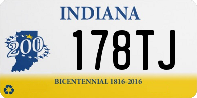 IN license plate 178TJ