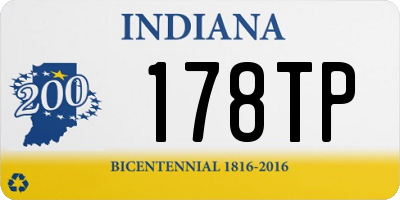 IN license plate 178TP