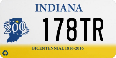 IN license plate 178TR