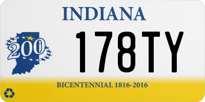 IN license plate 178TY