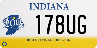 IN license plate 178UG