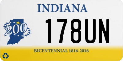 IN license plate 178UN