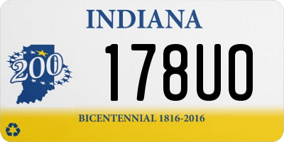 IN license plate 178UO