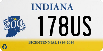 IN license plate 178US