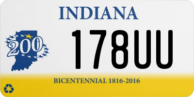 IN license plate 178UU