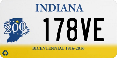 IN license plate 178VE