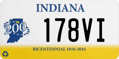 IN license plate 178VI