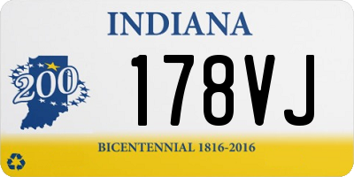 IN license plate 178VJ