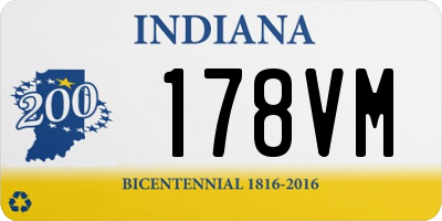 IN license plate 178VM