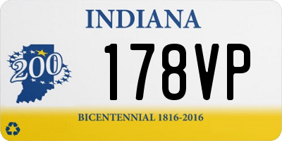 IN license plate 178VP