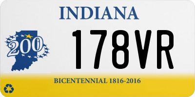IN license plate 178VR