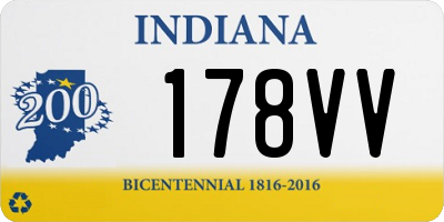 IN license plate 178VV