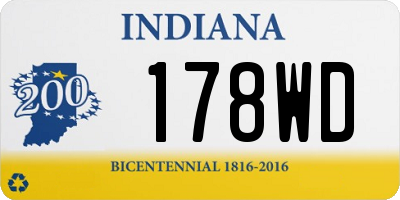 IN license plate 178WD