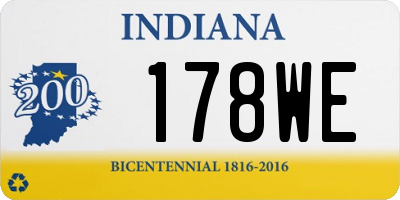 IN license plate 178WE