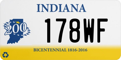 IN license plate 178WF