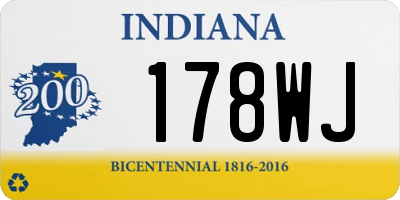 IN license plate 178WJ