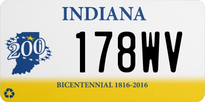 IN license plate 178WV