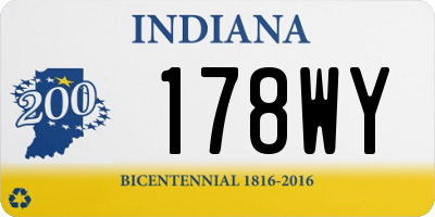 IN license plate 178WY