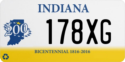 IN license plate 178XG