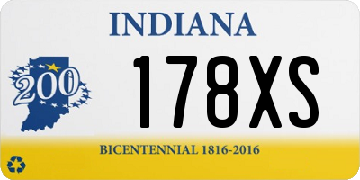 IN license plate 178XS